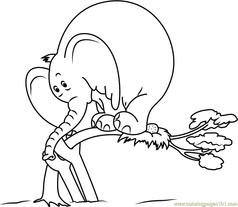 Horton Coloring Pages 4