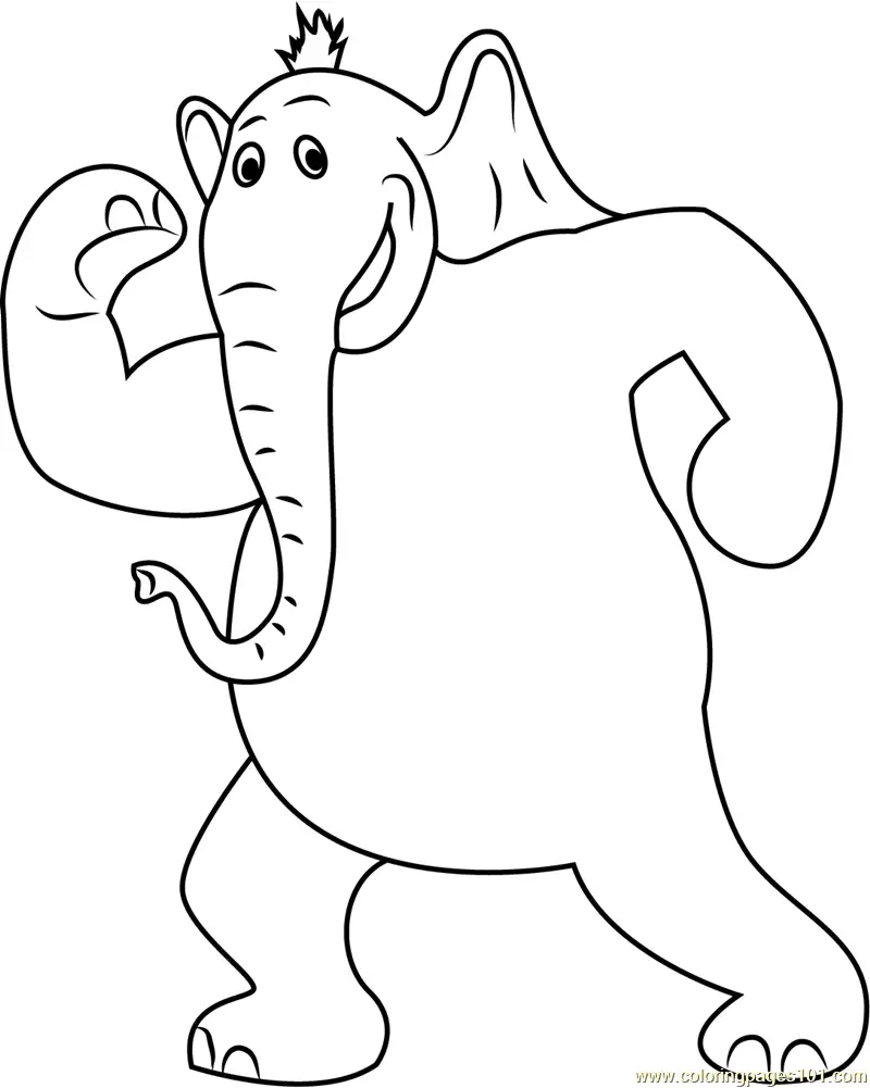 Horton Coloring Pages 8