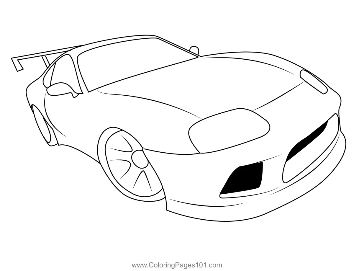 Hot Wheels Coloring Pages 1