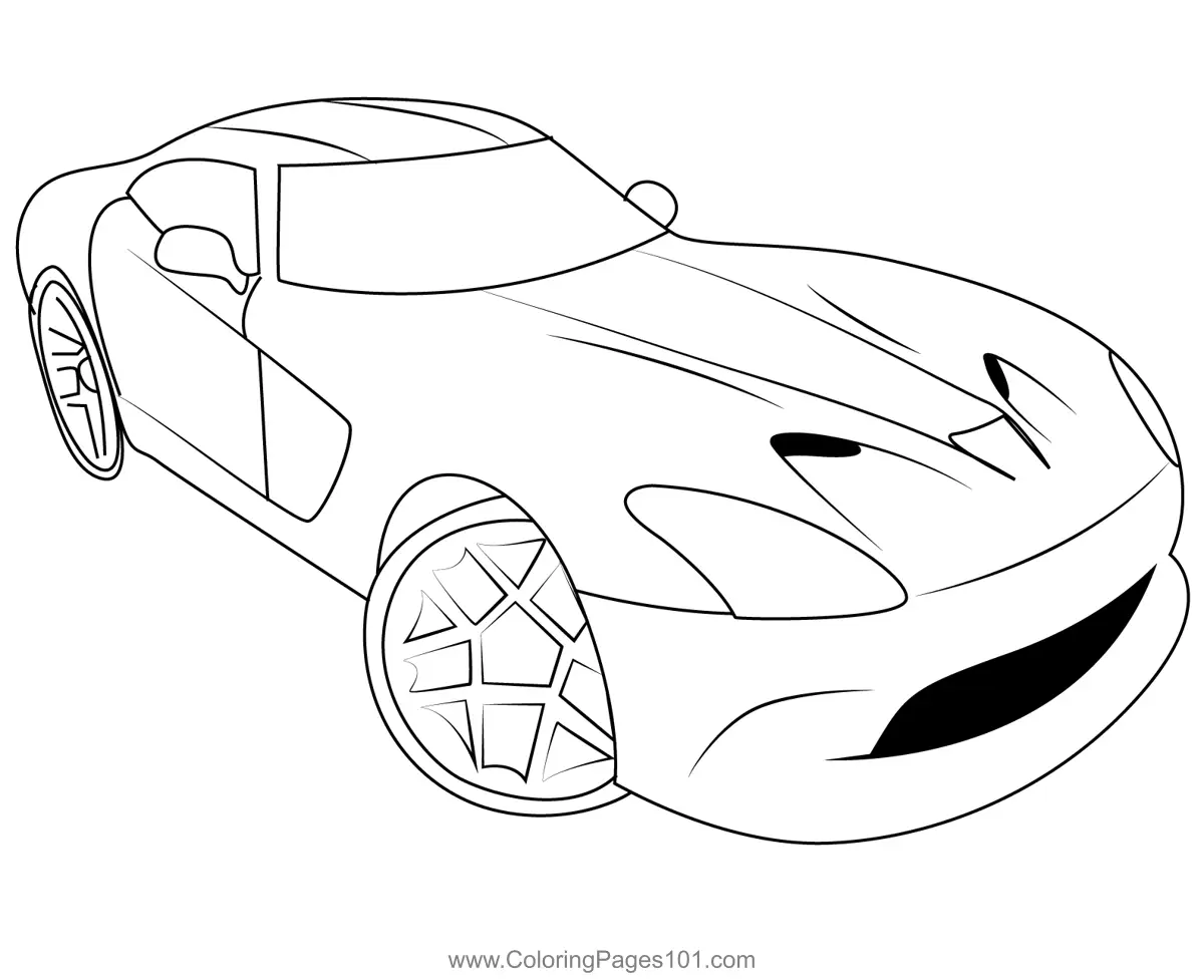 Hot Wheels Coloring Pages 4