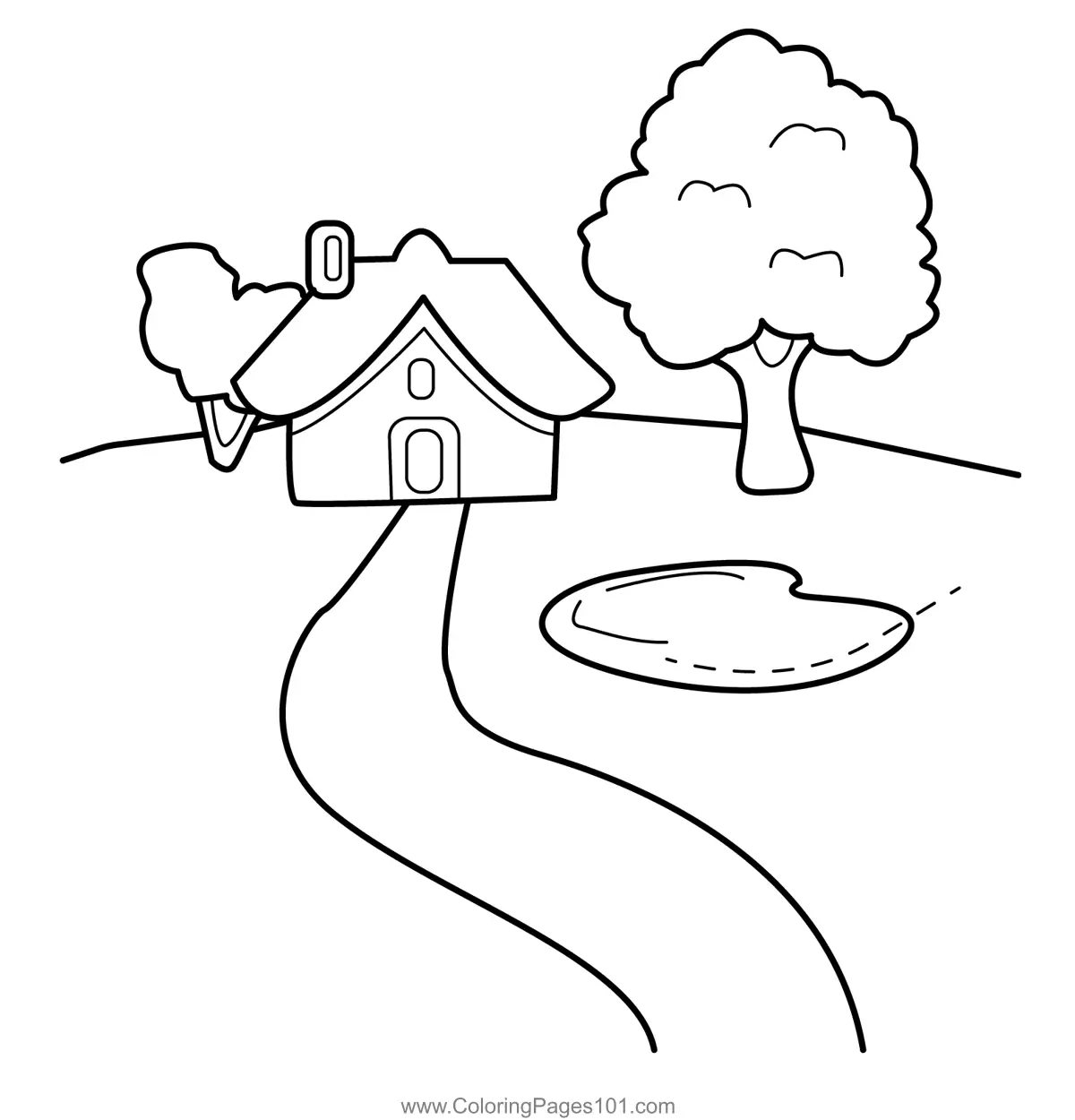 Houses Coloring Pages 4