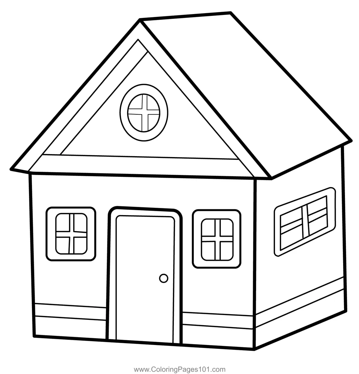 Houses Coloring Pages 7