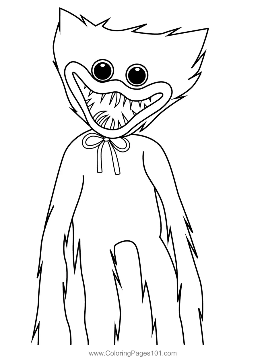 Huggy Wuggy Coloring Pages 1