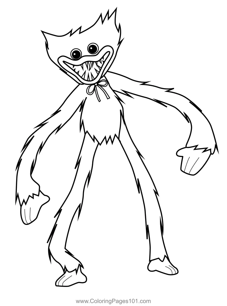 Huggy Wuggy Coloring Pages 10