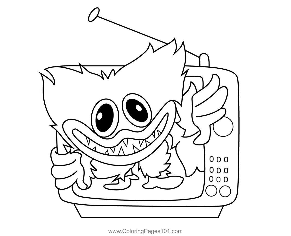 Huggy Wuggy Coloring Pages 11
