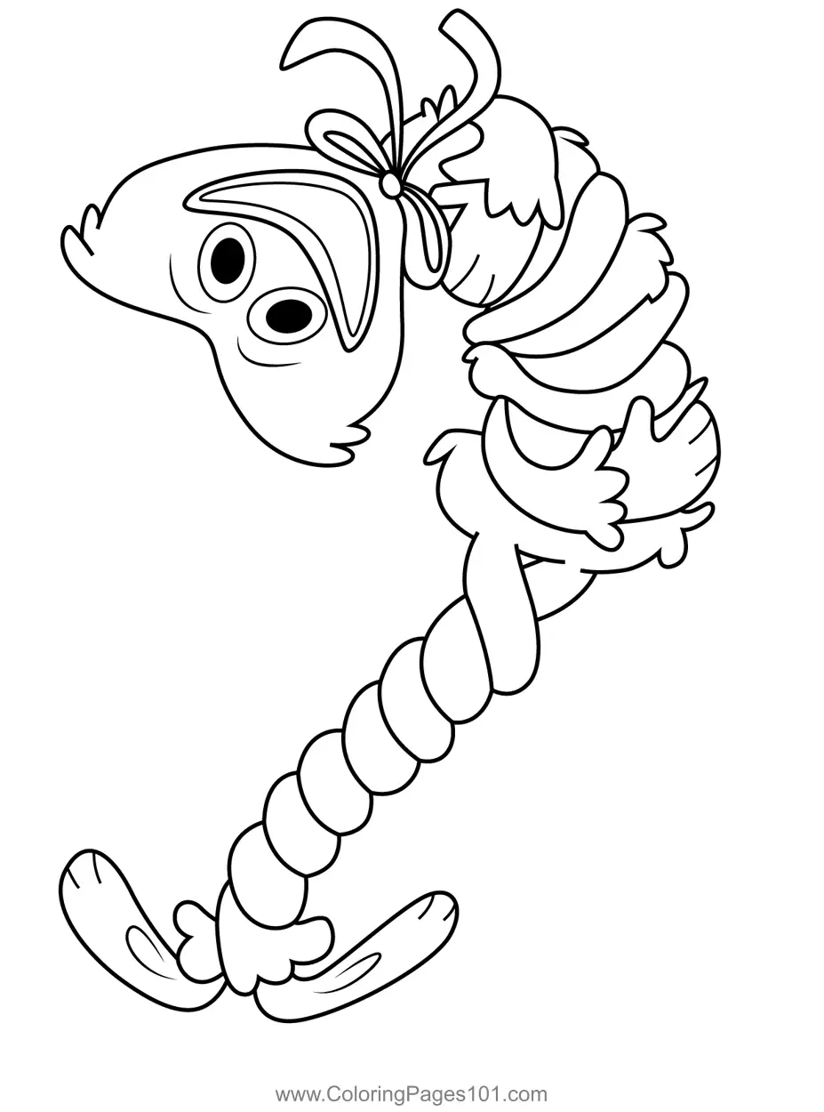 Huggy Wuggy Coloring Pages 4