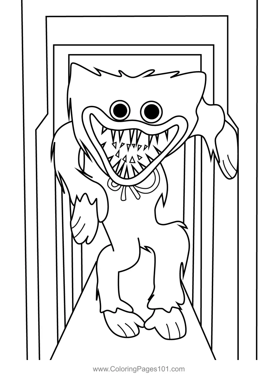 Huggy Wuggy Coloring Pages 8