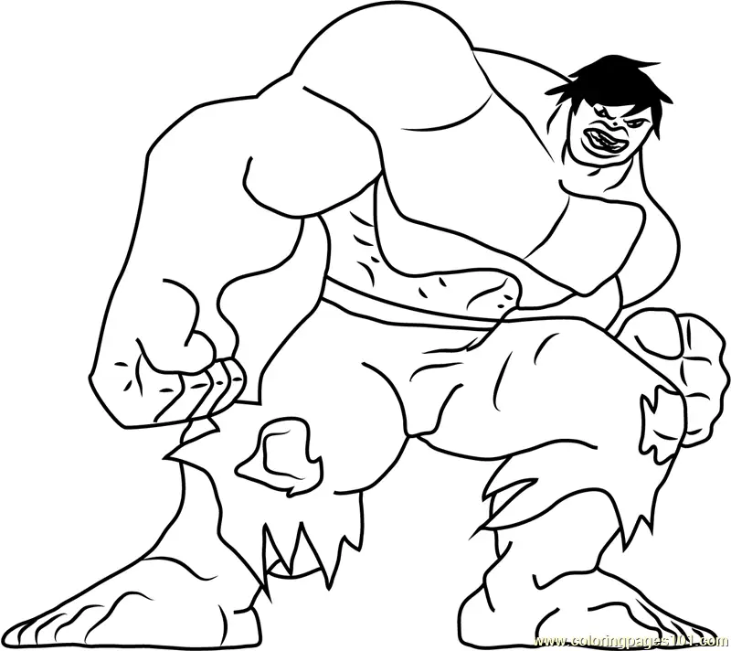 Hulk Coloring Pages 10