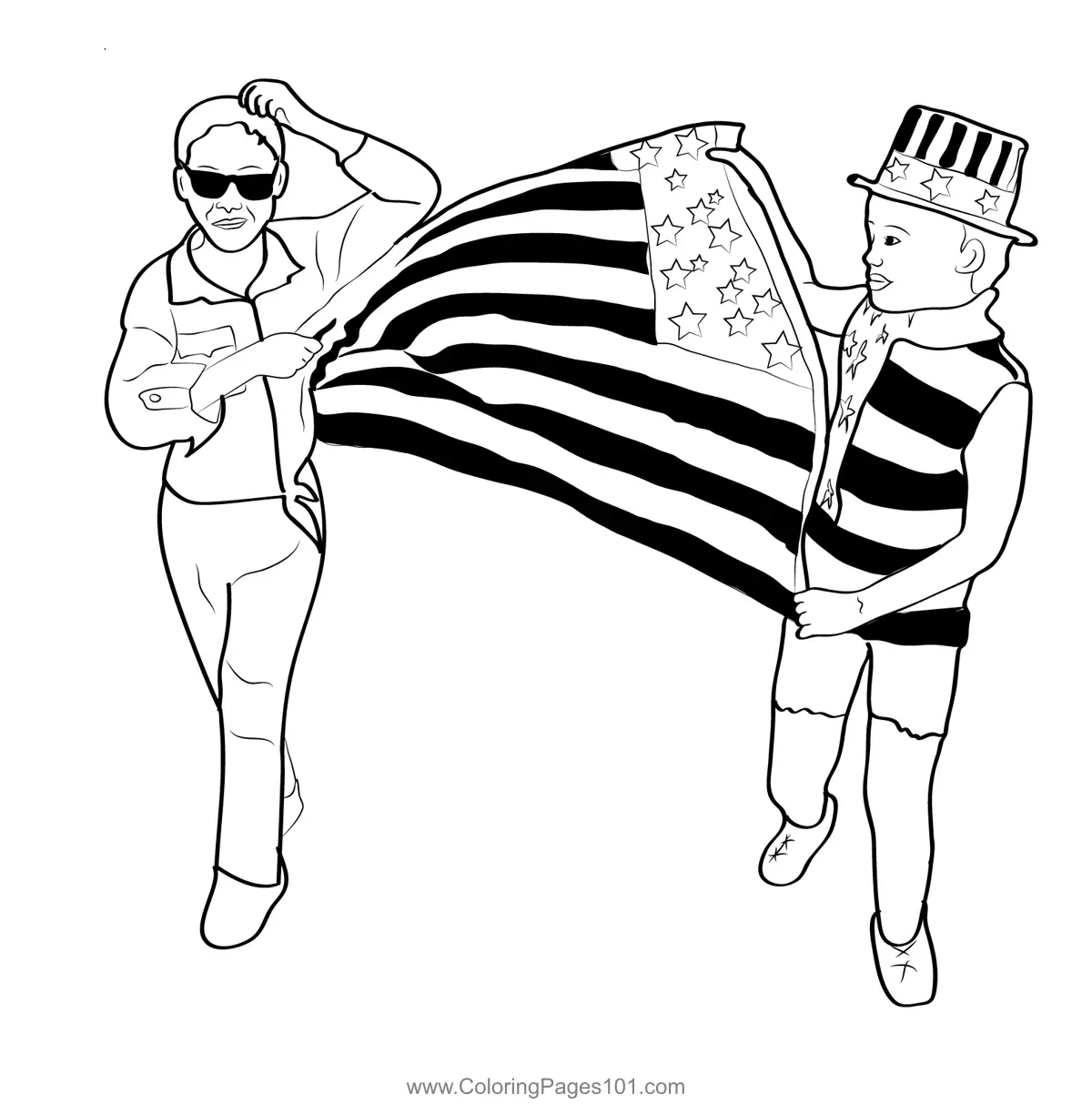 Independence Day - USA Coloring Pages 3