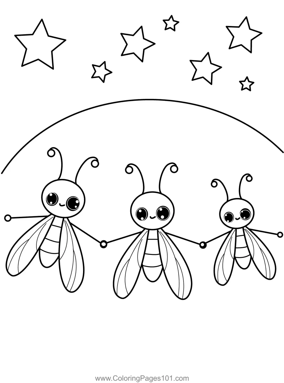 Insects Coloring Pages 1