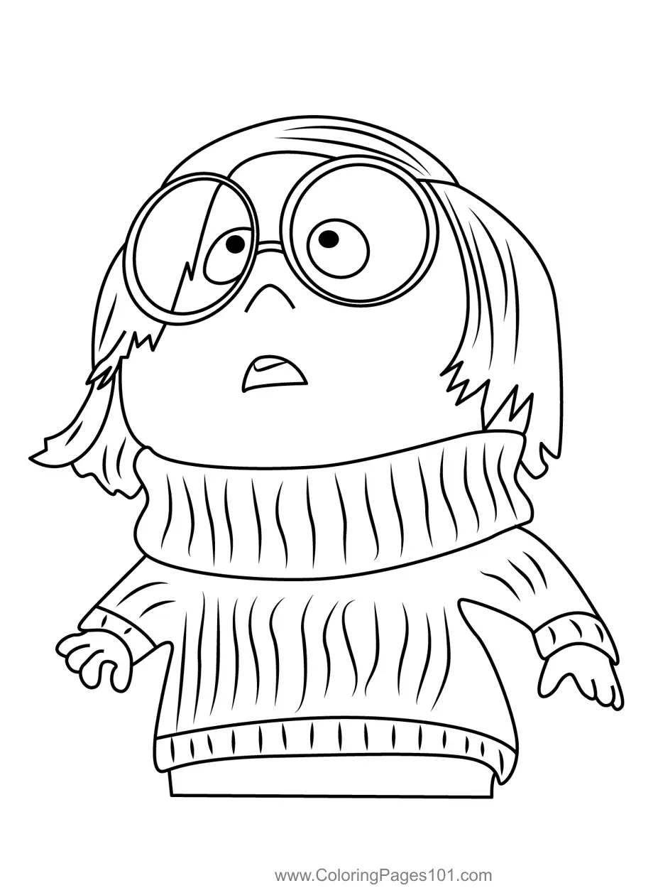 Inside Out 2 Coloring Pages 1
