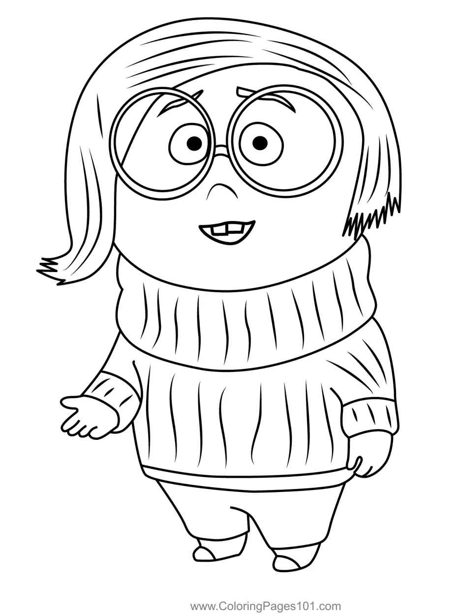 Inside Out 2 Coloring Pages 3
