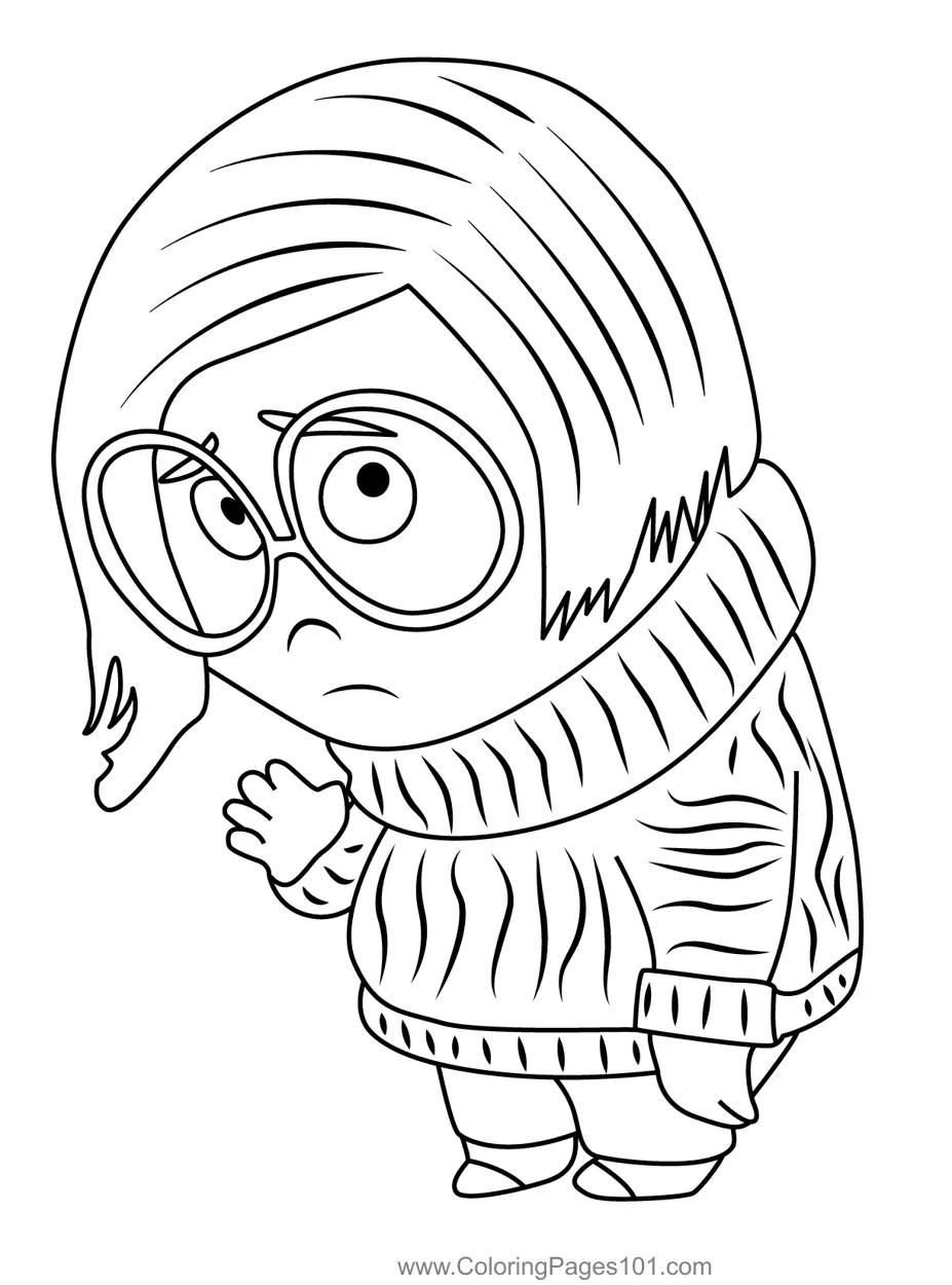 Inside Out 2 Coloring Pages 4