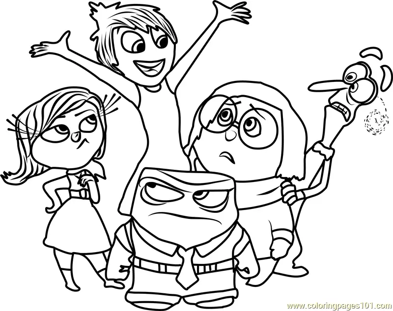 Inside Out Coloring Pages 7