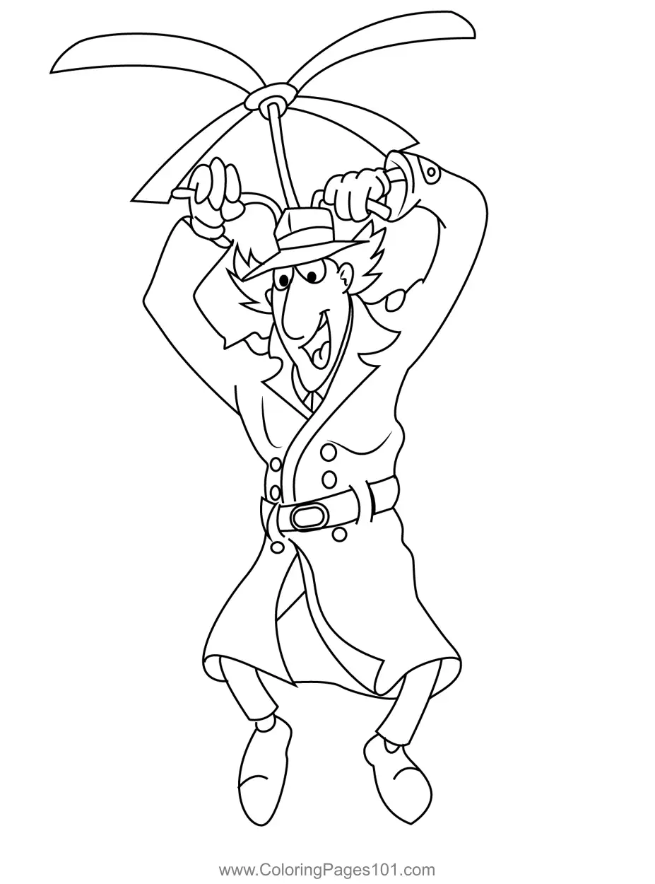 Inspector Gadget Coloring Pages 8