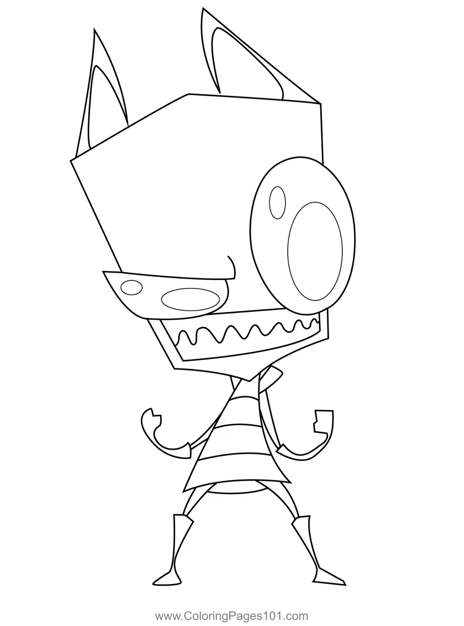 Invader Zim Coloring Pages 3