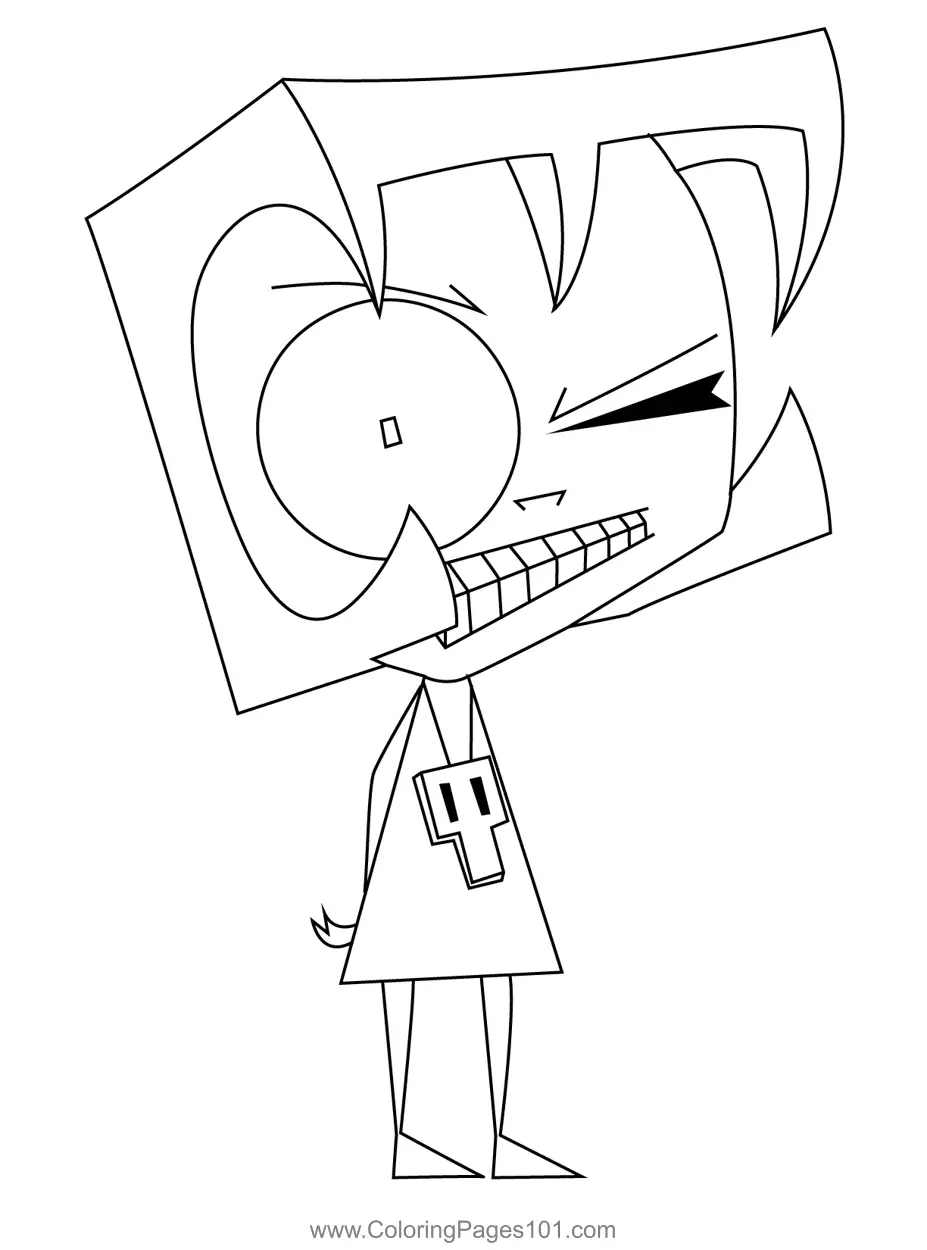 Invader Zim Coloring Pages 9