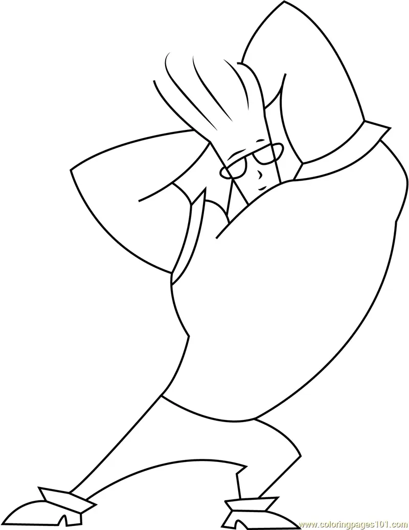 Johnny Bravo Coloring Pages 10