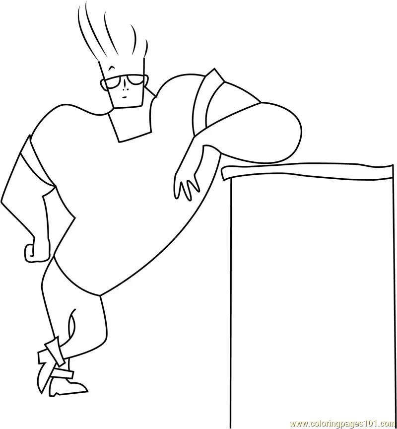 Johnny Bravo Coloring Pages 2
