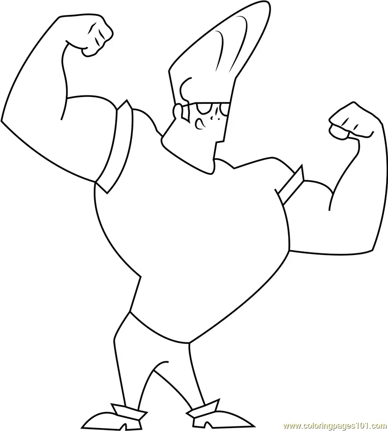 Johnny Bravo Coloring Pages 4
