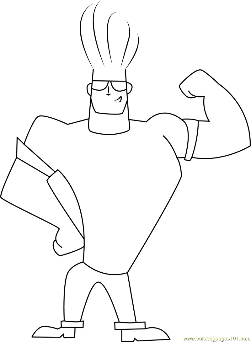 Johnny Bravo Coloring Pages 5