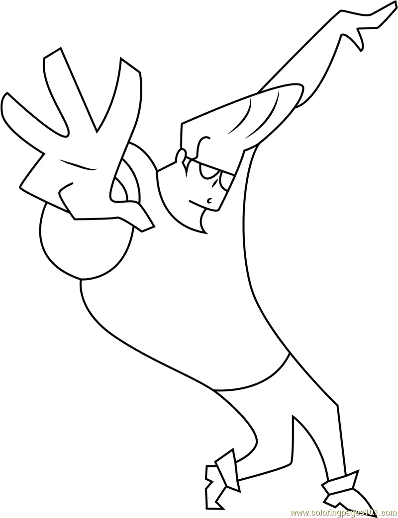 Johnny Bravo Coloring Pages 7