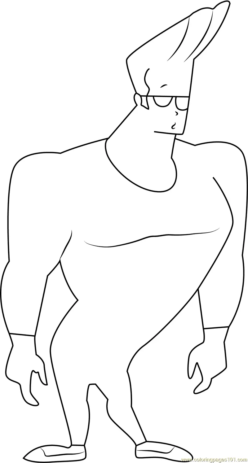Johnny Bravo Coloring Pages 9