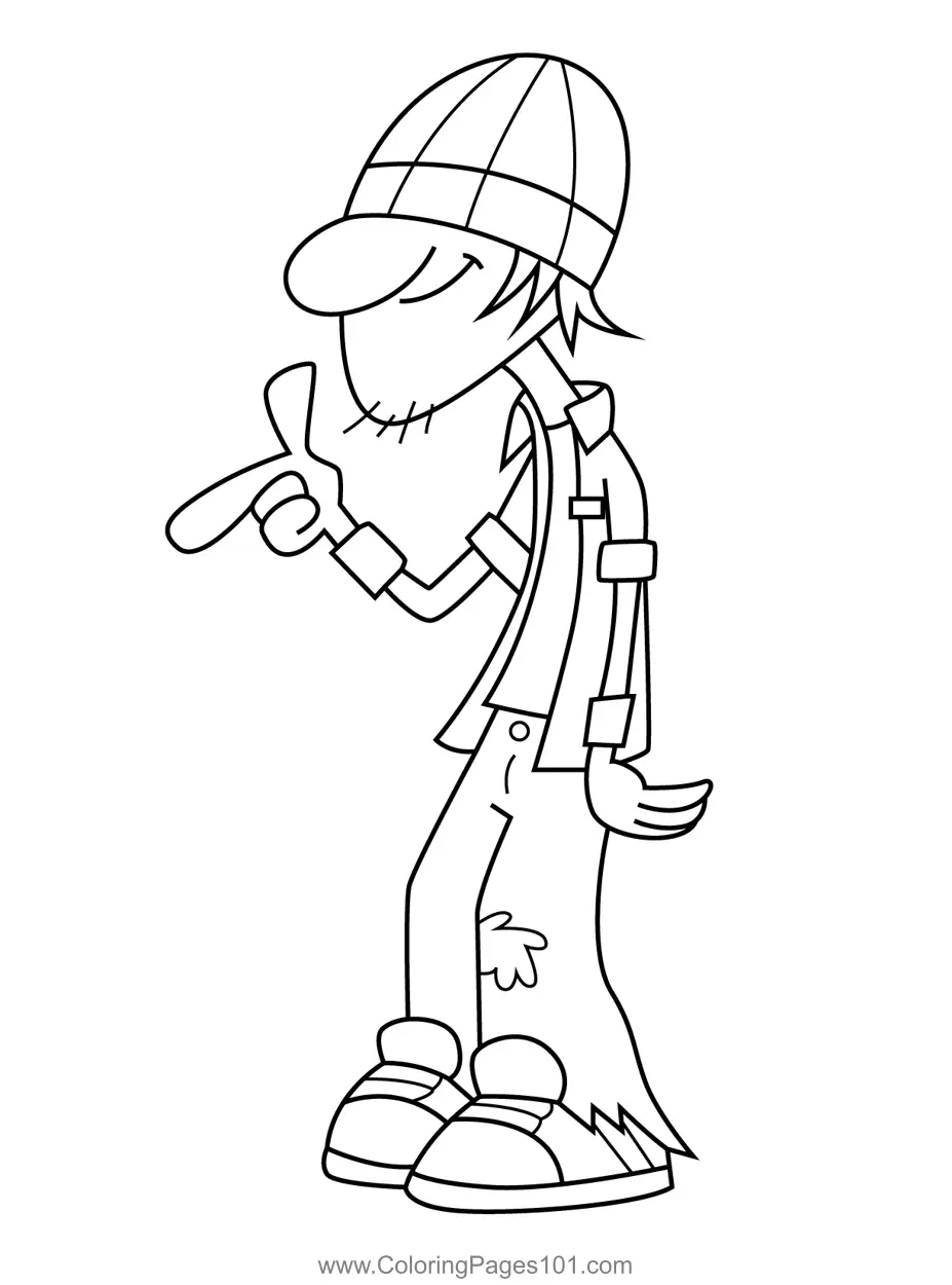 Kick Buttowski Coloring Pages 1