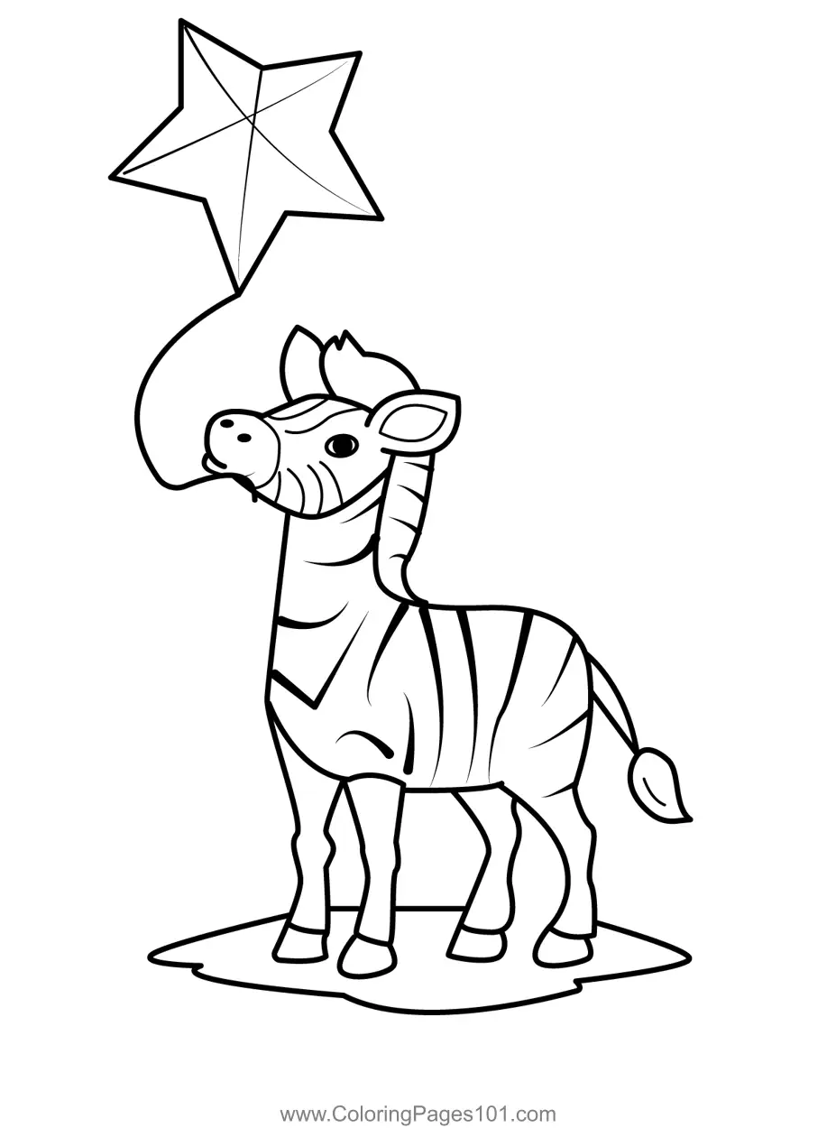 Kite Flying Coloring Pages 1