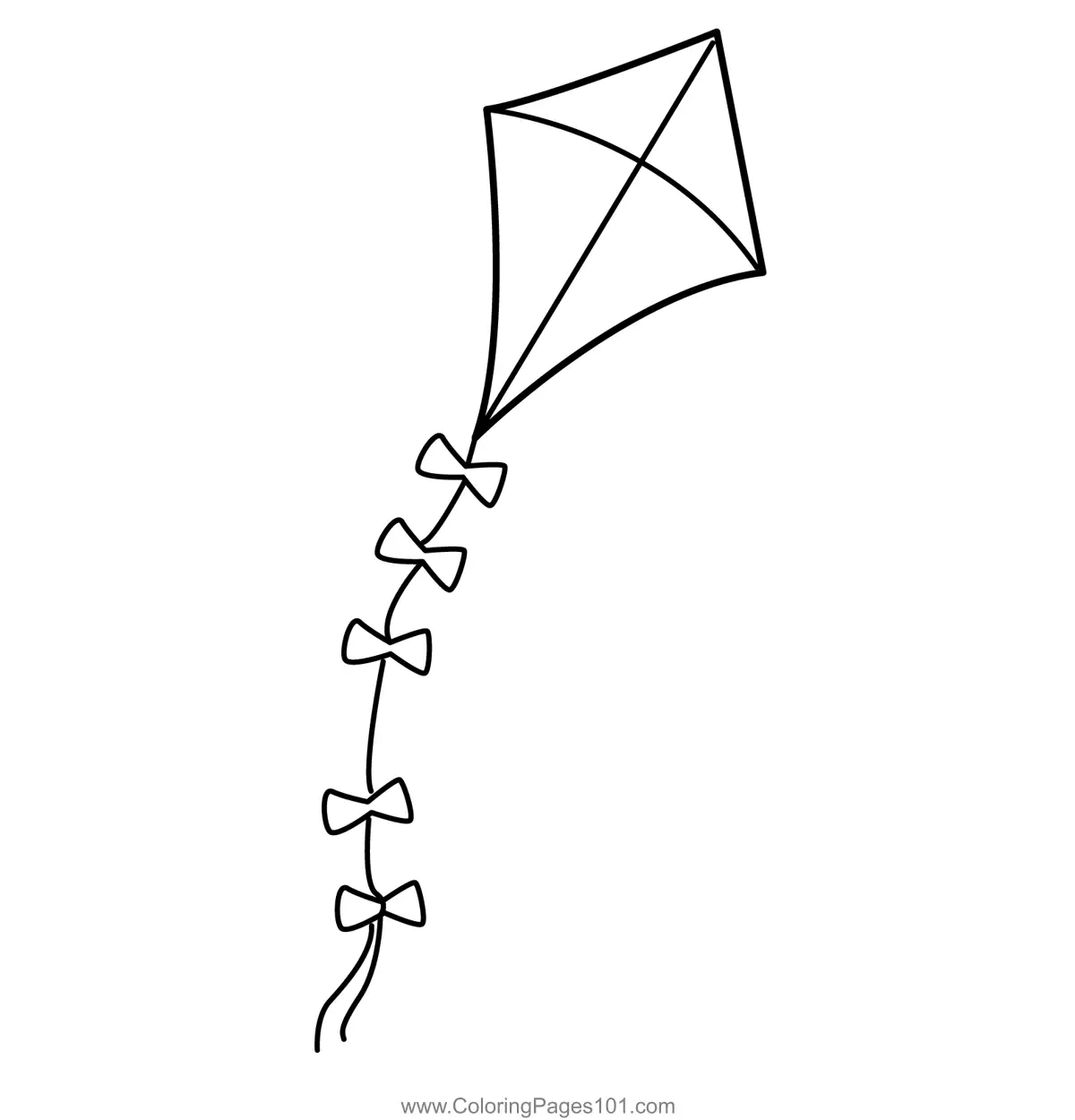 Kite Flying Coloring Pages 8