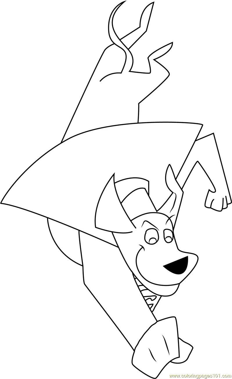 Krypto Coloring Pages 1