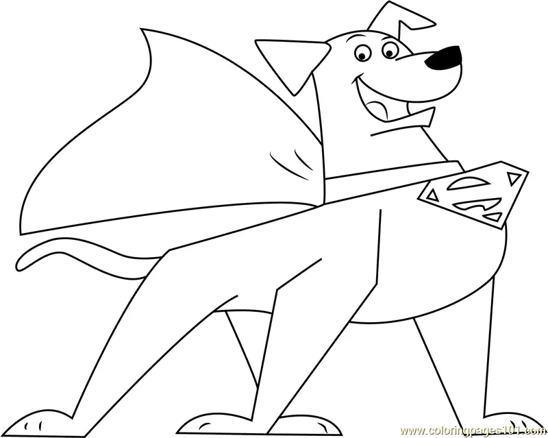Krypto Coloring Pages 3