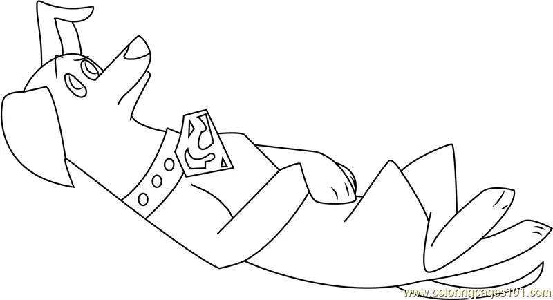 Krypto Coloring Pages 6