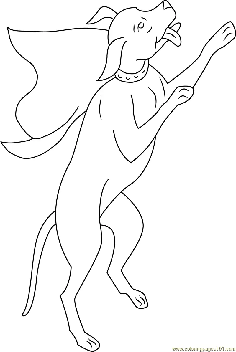 Krypto Coloring Pages 9
