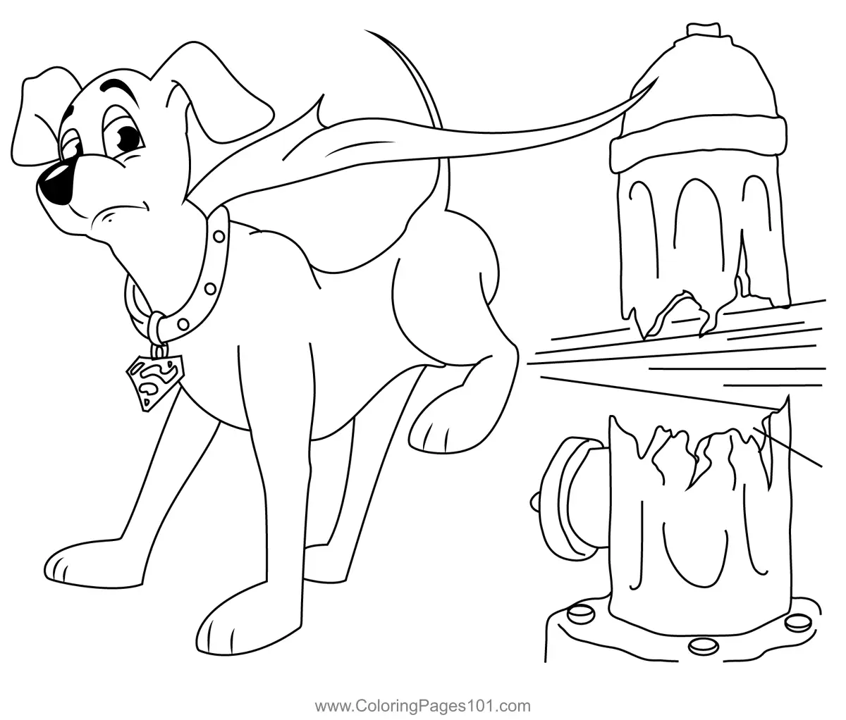 Krypto the Superdog Coloring Pages 1