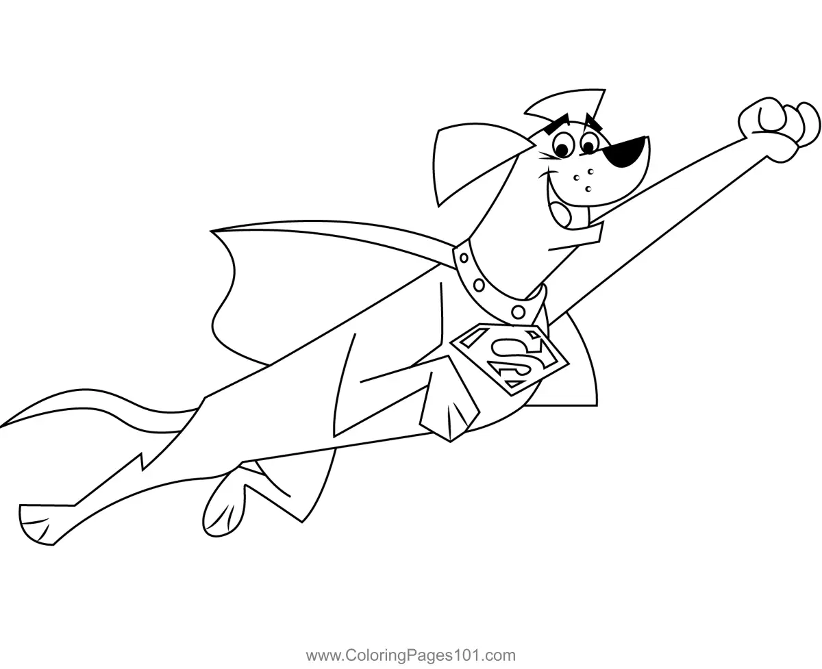 Krypto the Superdog Coloring Pages 4