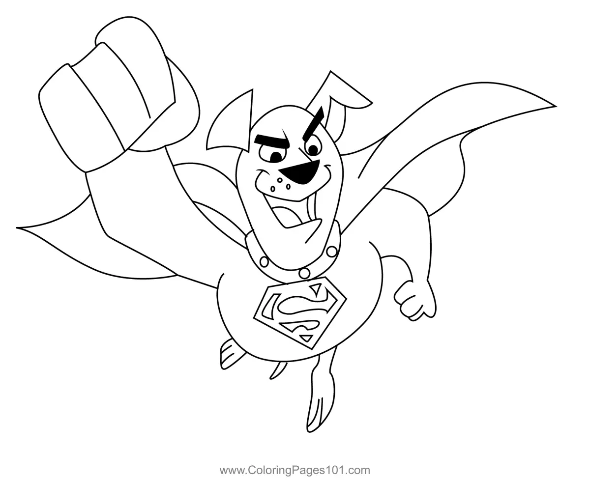 Krypto the Superdog Coloring Pages 9