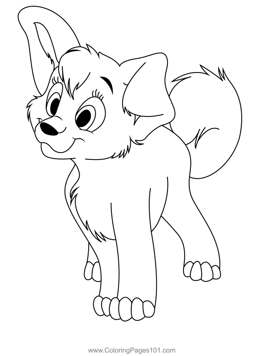 Lady and the Tramp Coloring Pages 1