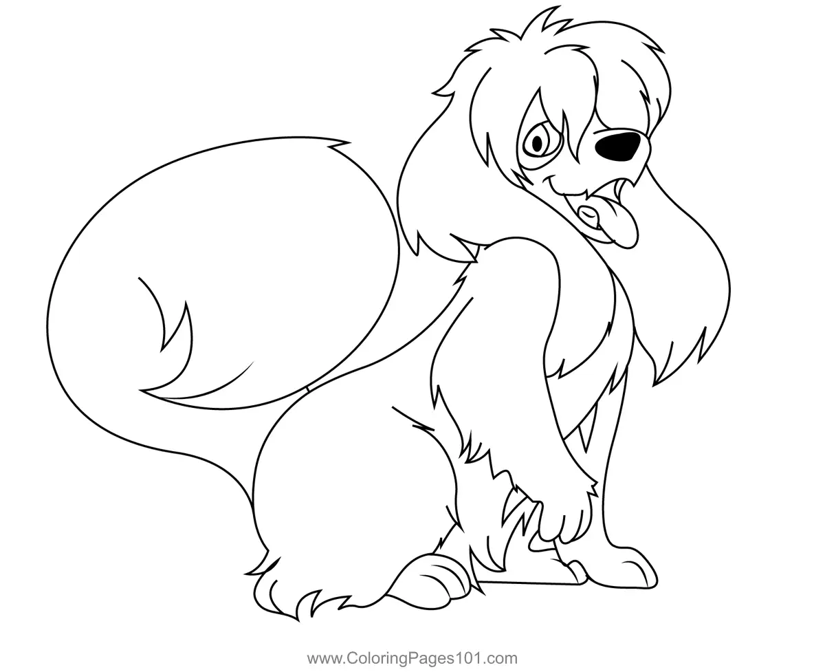 Lady and the Tramp Coloring Pages 3