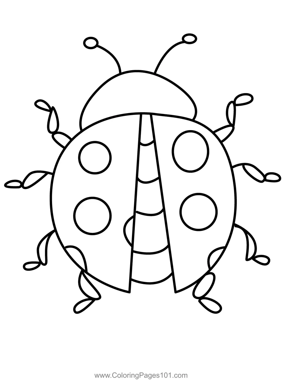 Ladybugs Coloring Pages 1