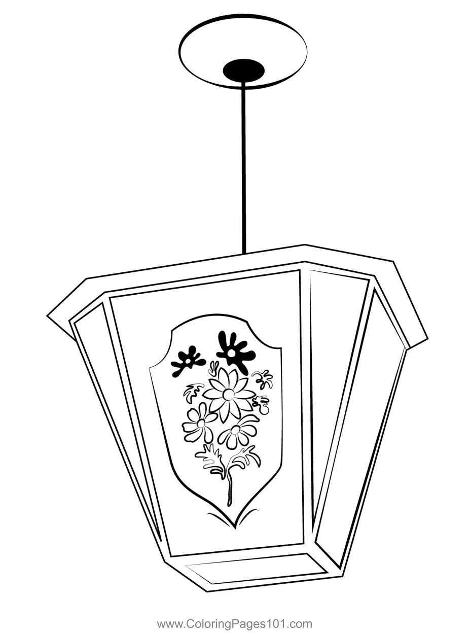 Lamps Coloring Pages 6