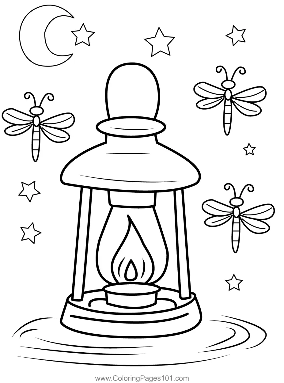 Lanterns Coloring Pages 1