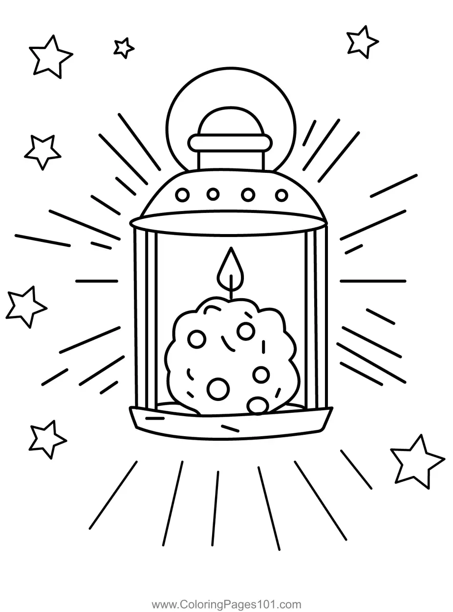 Lanterns Coloring Pages 3