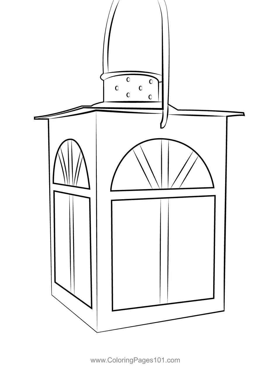 Lanterns Coloring Pages 9