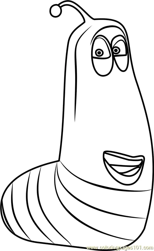 Larva Coloring Pages 1