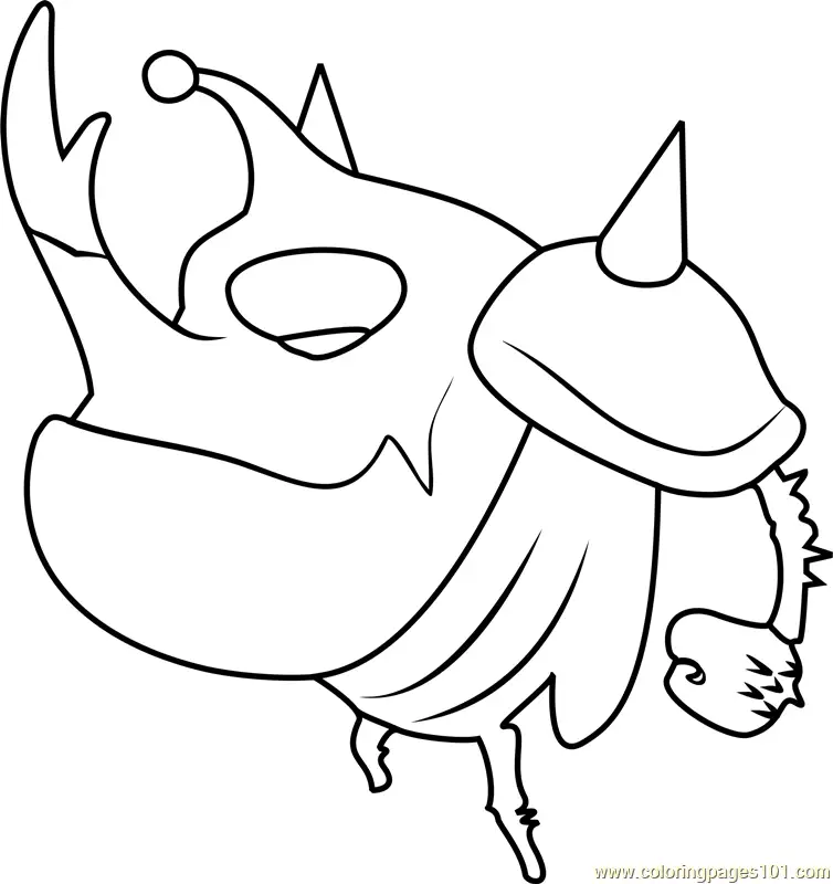 Larva Coloring Pages