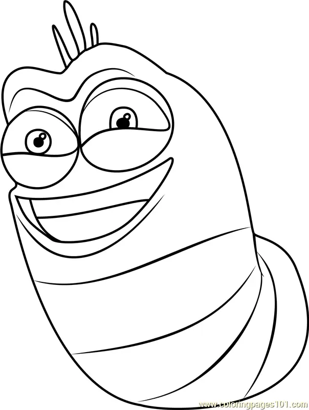 Larva Coloring Pages 3