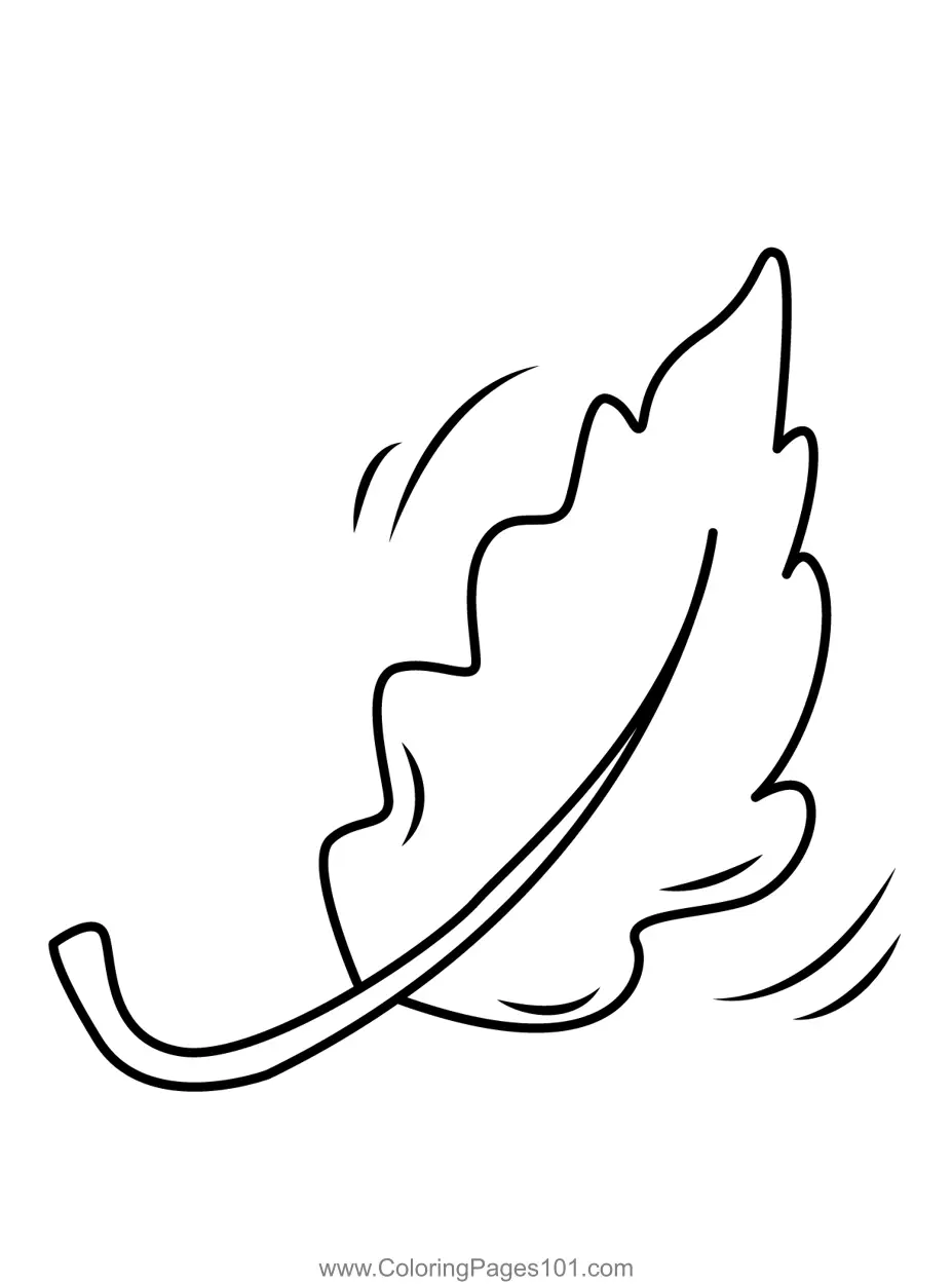Leaves Coloring Pages 3