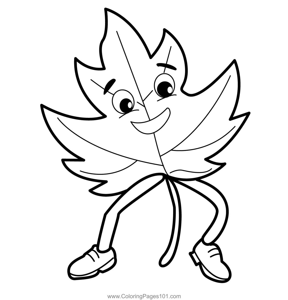 Leaves Coloring Pages 4