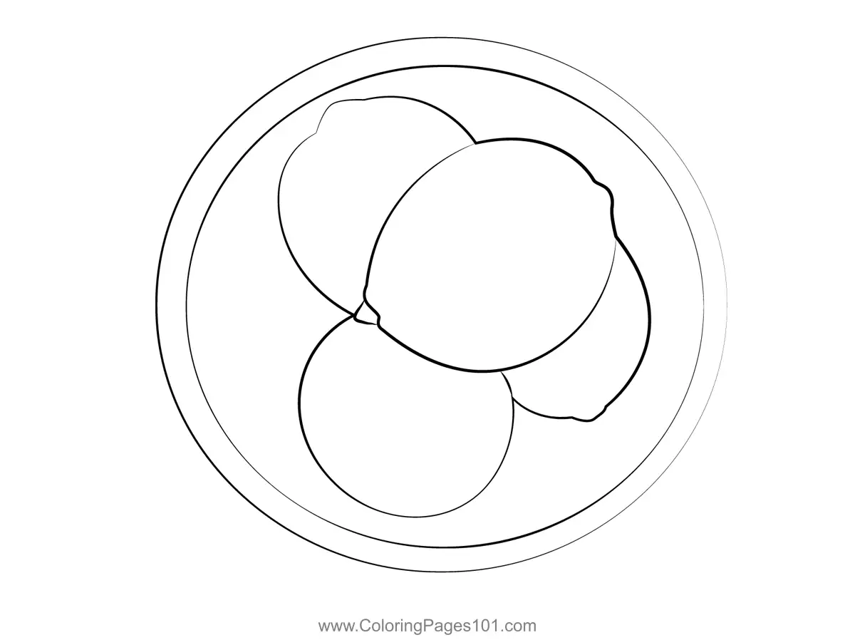Lemon Coloring Pages 4